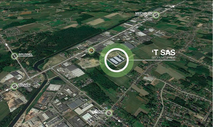 Projectontwikkelaars realiseren bedrijvenpark 't Sas in Kampenhout