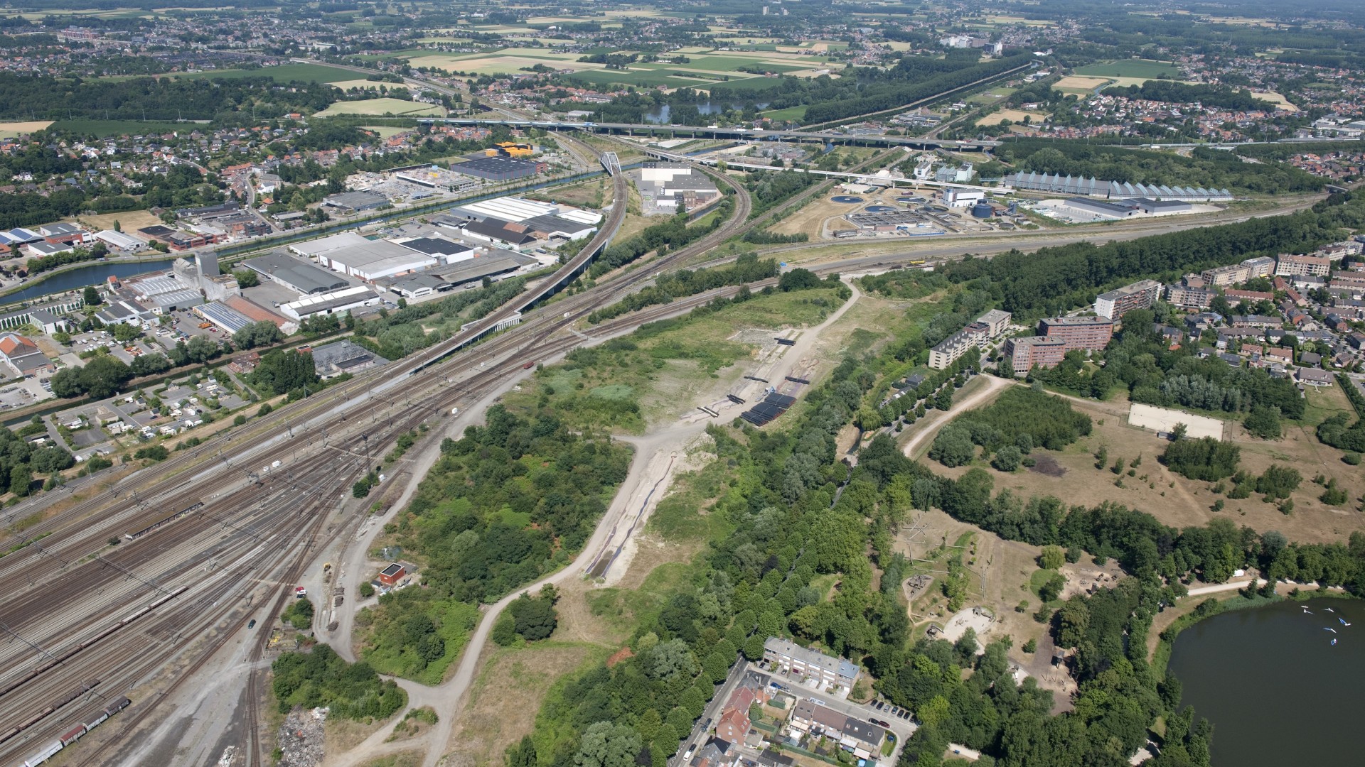 Wetenschapspark Leuven Noord in de steigers