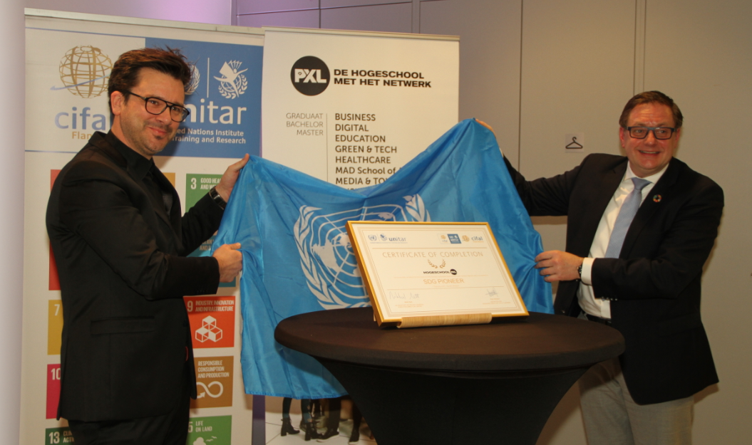 Hogeschool PXL ontvangt VN-duurzaamheidscertificaat  (1)
