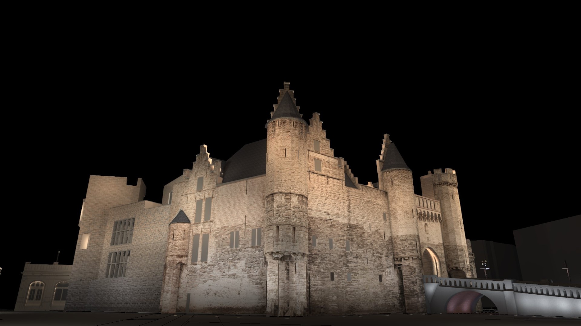 Antwerpen keurt voorlopig lichtontwerp Het Steen goed_copyright_Spectrum (1)