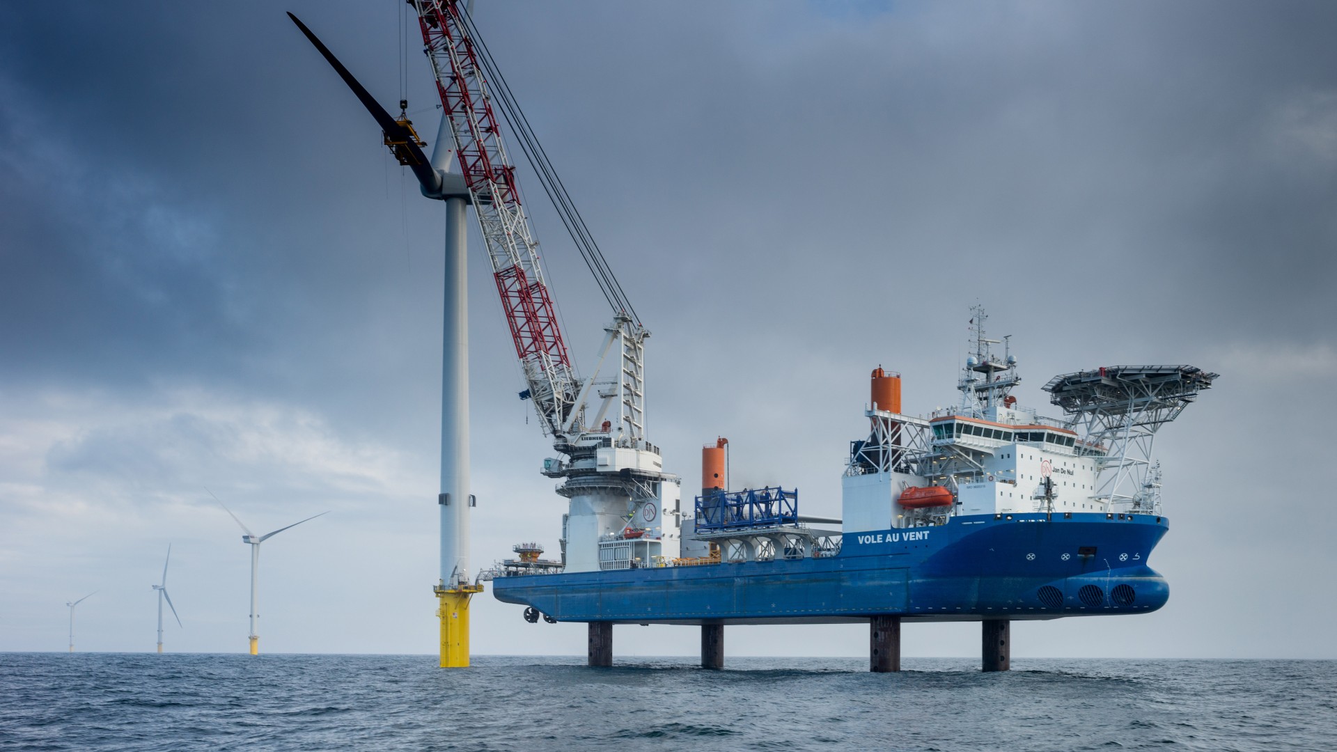 Jan De Nul installeert 41 windturbines in Denemarken