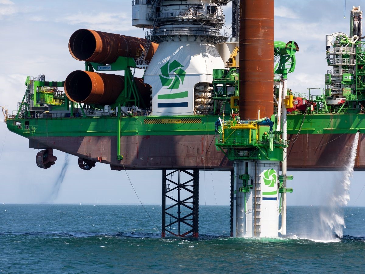 Nieuwe technologie ingezet voor fundering offshore windpark