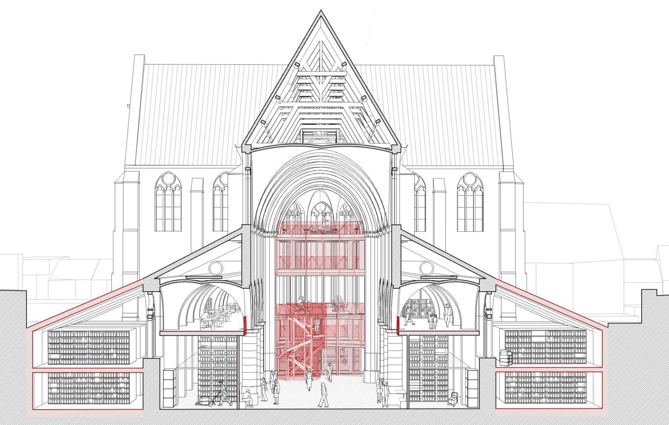 Sint-Hubertuskerk in Berchem wordt archiefdepot van het VAi (1)