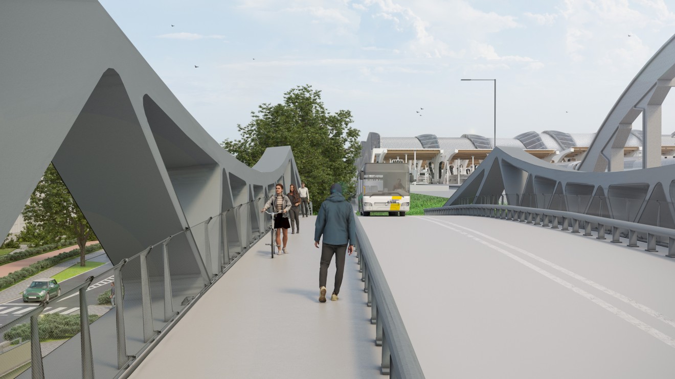 2025 OV-Brug - perspectief brugdek (c) Mechelen in Beweging