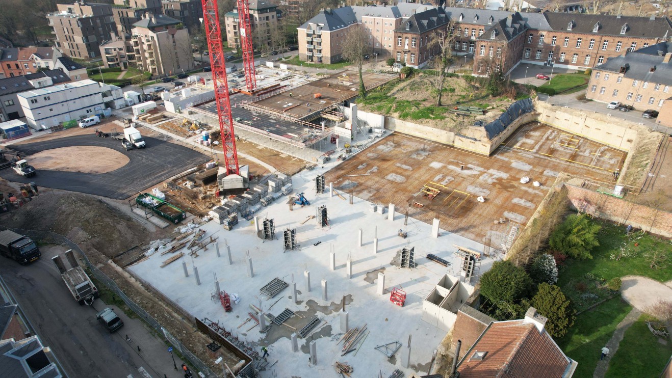 Overview Buur & Berg-project met verschillende bekistingsmaterialen Construx