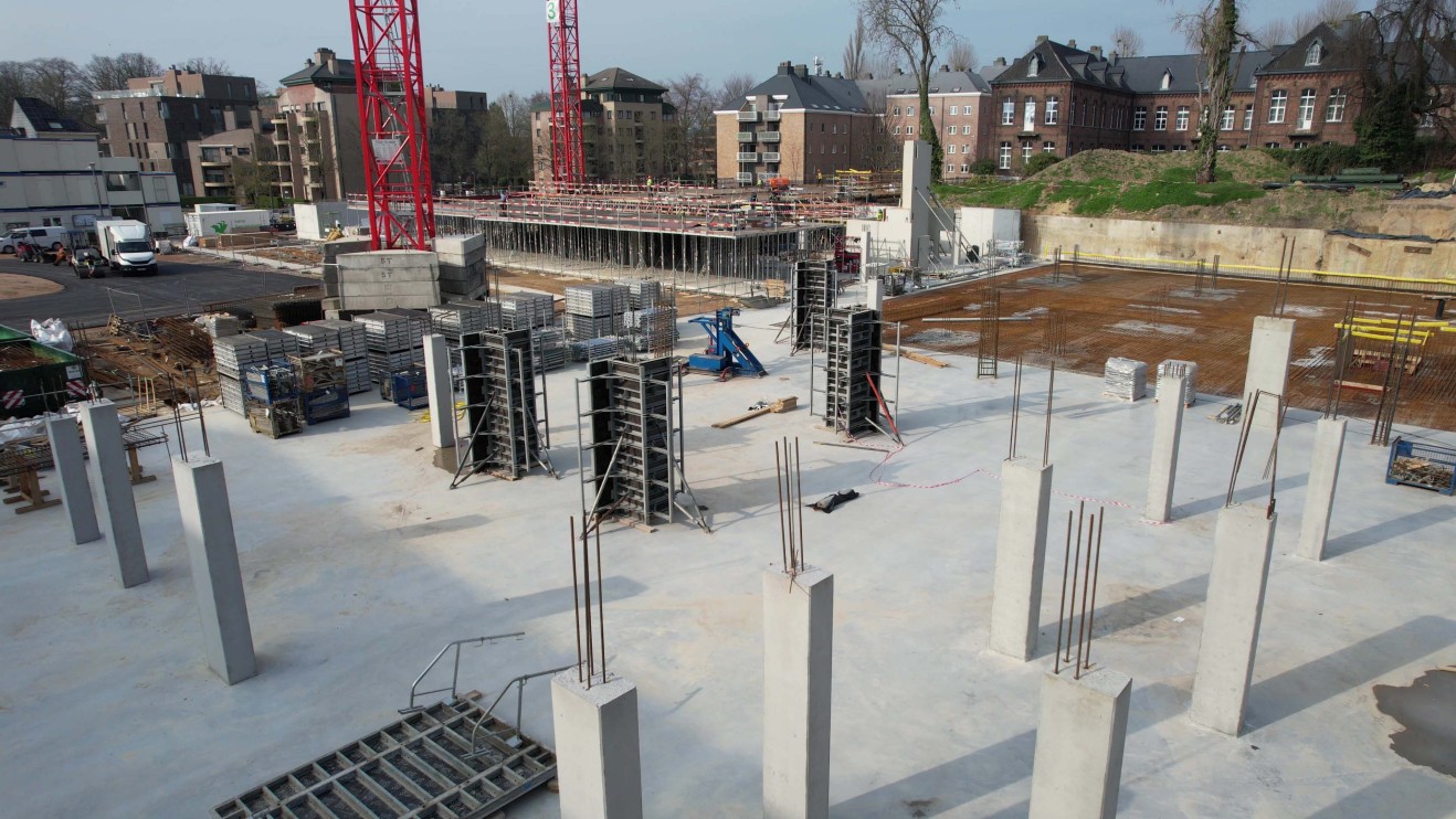 Quadri kolombekisting in de eerste fase van het Buur & Berg-project