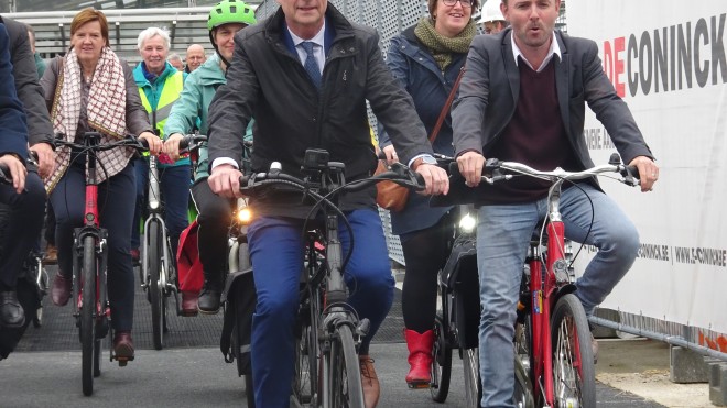 Leuven opent fietsspiraal tussen Kessel-Lo en stadscentrum