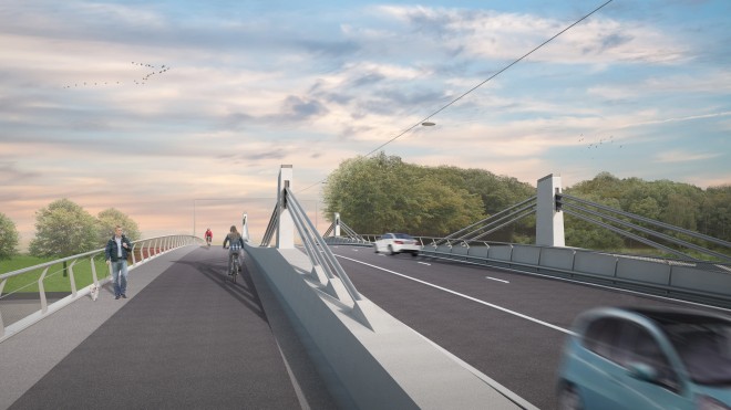 Omgevingsvergunning voor nieuwe Bergwijkbrug Merelbeke