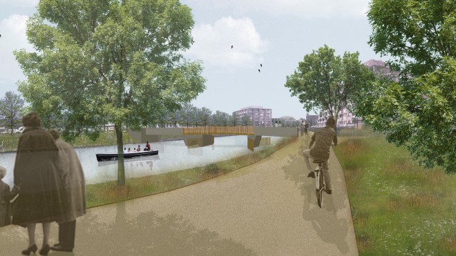 Bouw nieuwe fiets- en voetgangersbrug in Deinze start in februari 
