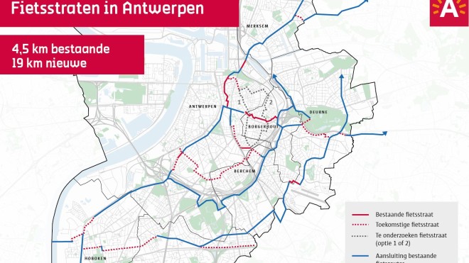 Heleboel nieuwe fietsstraten op komst in Antwerpen