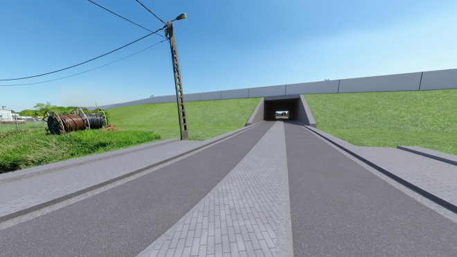 Bouw Leuvense fiets- en autotunnel begonnen (1)