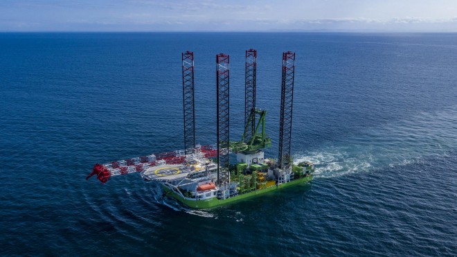 Eerste turbine voor grootste offshore windpark van België (6)
