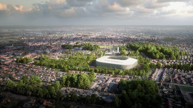 Nieuw voetbalstadion Brugge krijgt originele en innovatieve architectuur (1)