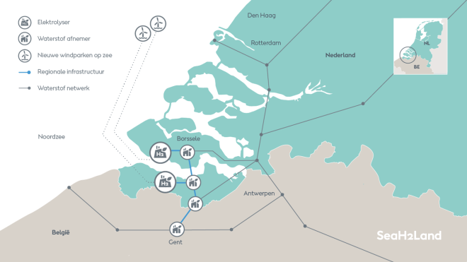 North Sea Port locatie voor een van de grootste waterstoffabrieken ter wereld