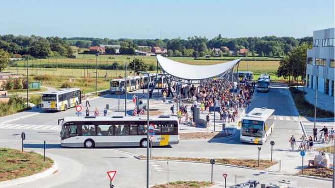 Nieuw busstation en mobiliteitsknooppunt in Bree