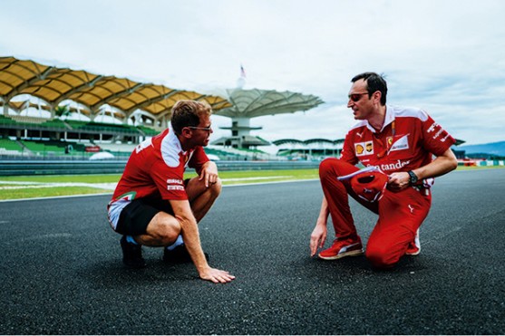 Formule 1-piloot Sebastian Vettel.