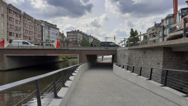 Gent opent fiets- en voetgangersonderdoorgang aan Coupure 