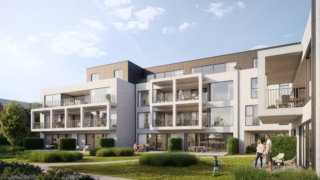 Nieuwbouwproject met 28 appartementen in Moerbeke1